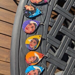 Handpainted Powwow Dancer Mix N Match Earrings